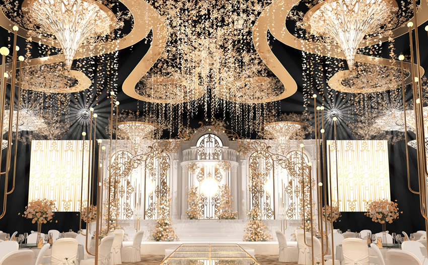 甘洛花木兰喜事汇金色大厅效果展示